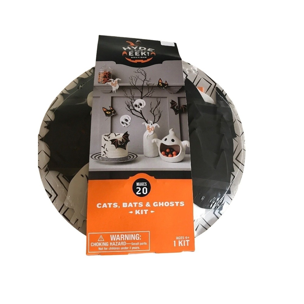 New 20 piece Halloween Cat Ghost Bat Party Decorating Kit Hyde and Eek Boutique
